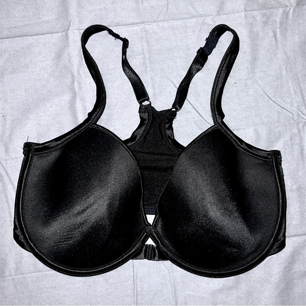 Sears Black Bra Front Fastening 40DD